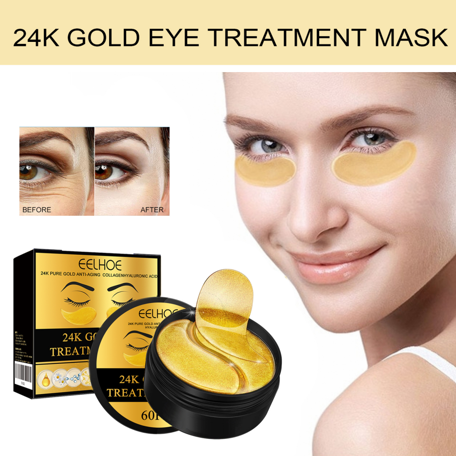 Maschera Contorno Occhi all'Oro 24K - 60 Pezzi