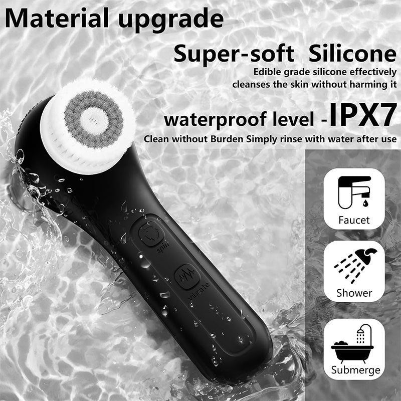 Dispositivo multifunzionale silicone Célyne pulizia viso massaggio vibrante