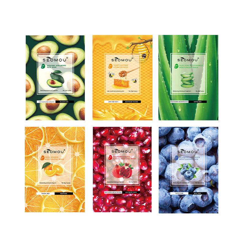 Maschera Viso Idratante al Miele e Fullerene - 10 Pezzi