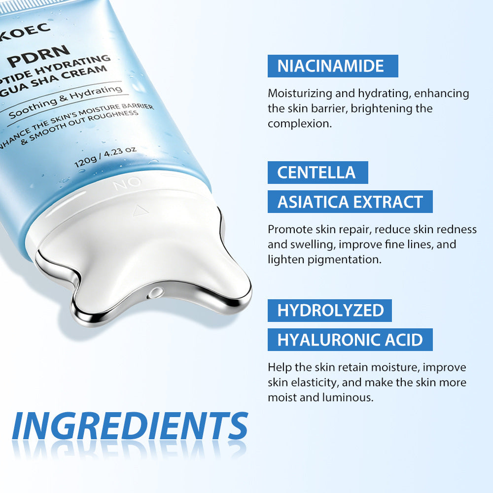 Crema Idratante Gua Sha in Gel Vellutato per Viso e Collo