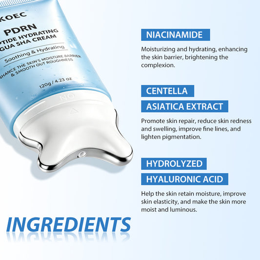 Crema Idratante Gua Sha in Gel Vellutato per Viso e Collo