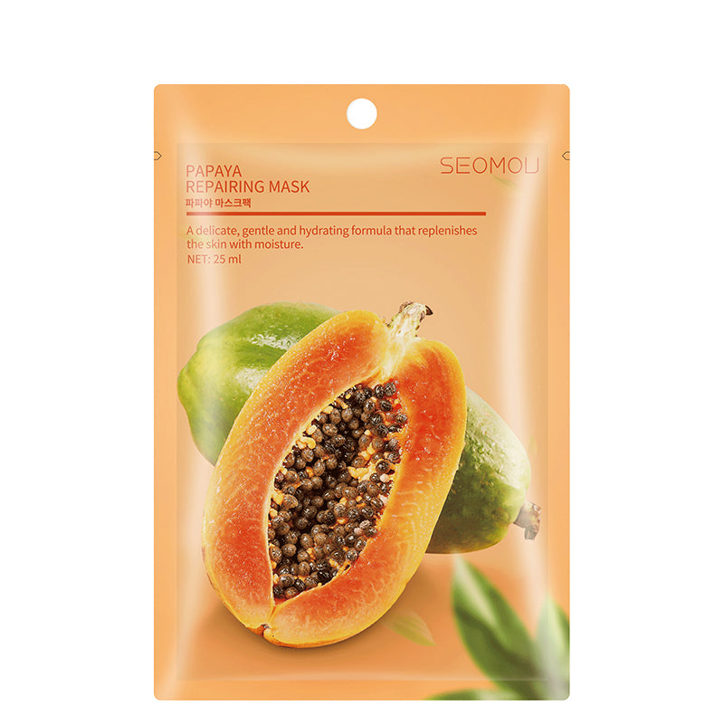 Maschera Viso alla Papaya SEOMOU Célyne confezione 10 pezzi lusso