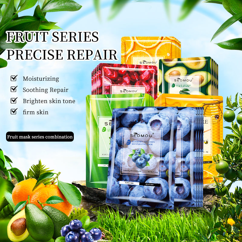 Maschera Viso Idratante al Miele e Fullerene - 10 Pezzi